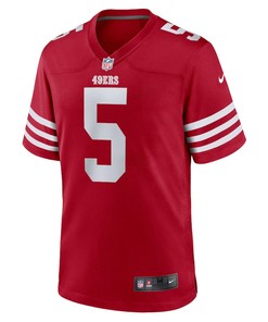 Trey Lance 5 San Francisco 49ers Team Game Jersey - Scarlet