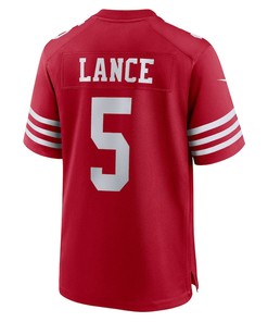 Trey Lance 5 San Francisco 49ers Team Game Jersey - Scarlet
