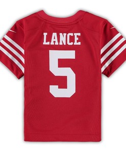 Trey Lance 5 San Francisco 49ers Toddler Game Jersey - Scarlet