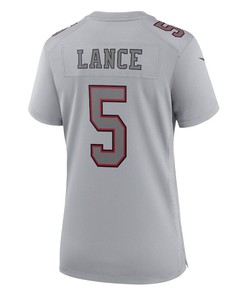 Trey Lance 5 San Francisco 49ers Women's Atmosphere Fashion Game Jersey - Gray