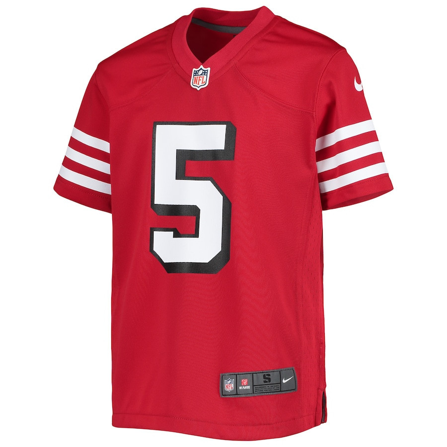 Trey Lance 5 San Francisco 49ers Youth Alternate Game Jersey - Scarlet