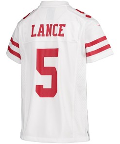 Trey Lance 5 San Francisco 49ers Youth Player Game Jersey - White