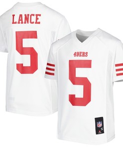 Trey Lance 5 San Francisco 49ers Youth Team Player Jersey - White