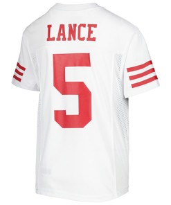 Trey Lance 5 San Francisco 49ers Youth Team Player Jersey - White