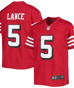 Trey Lance San Francisco 49ers Alternate Game Jersey Scarlet Nfl