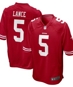 Trey Lance San Francisco 49ers Game Jersey - Scarlet Nfl