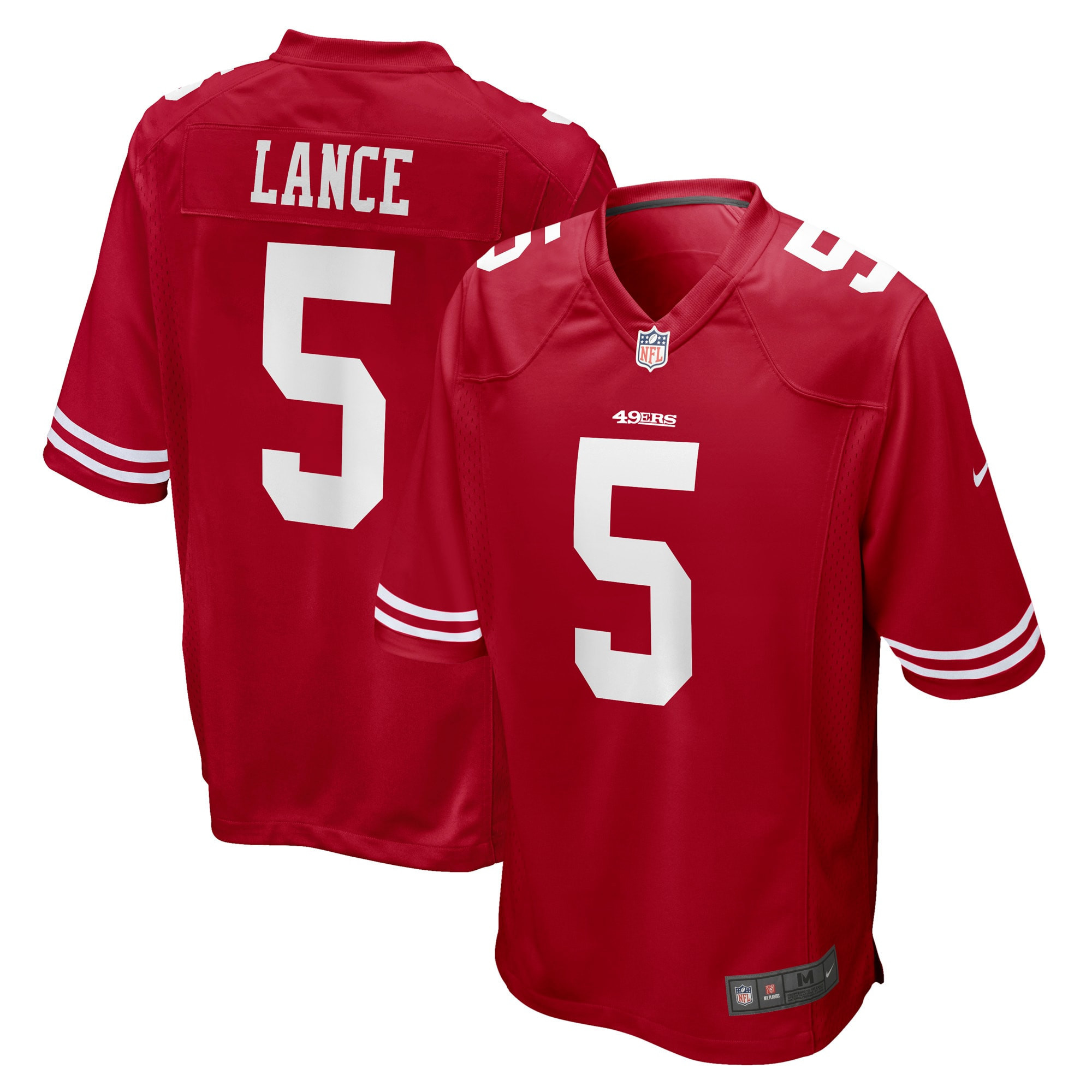 Trey Lance San Francisco 49ers Game Jersey - Scarlet Nfl