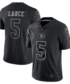 Trey Lance San Francisco 49ers RFLCTV Limited Jersey - Black
