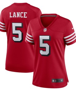 Trey Lance San Francisco 49ers Womens Alternate Game Jersey Scarlet Nfl