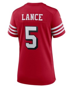 Trey Lance San Francisco 49ers Women's Alternate Game Player Jersey - Scarlet