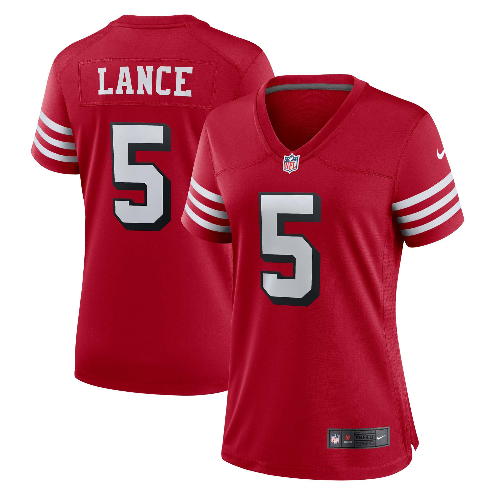 Trey Lance San Francisco 49ers Womens Alternate Game Player Jersey - Scarlet Nfl