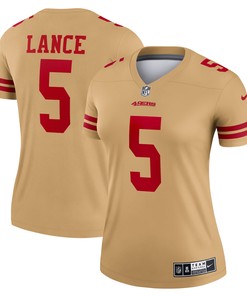 Trey Lance San Francisco 49ers Womens Inverted Legend Jersey - Gold Nfl