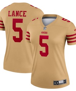 Trey Lance San Francisco 49ers Womens Team Inverted Legend Jersey - Gold Nfl