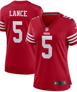 Trey Lance San Francisco 49ers Womens Team Player Game Jersey - Scarlet Nfl
