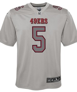 Trey Lance San Francisco 49ers Youth Atmosphere Game Jersey - Gray