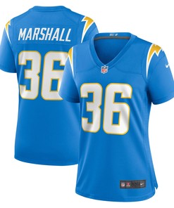 Trey Marshall Los Angeles Chargers Womens Game Jersey - Powder Blue Nfl