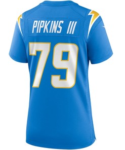 Trey Pipkins III 79 Los Angeles Chargers Women's Game Jersey - Powder Blue