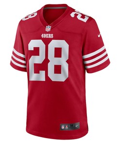 Trey Sermon 28 San Francisco 49ers Player Game Jersey - Scarlet
