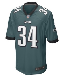Trey Sermon Philadelphia Eagles Game Player Jersey - Midnight Green