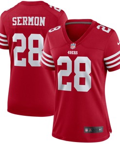 Trey Sermon San Francisco 49ers Womens Player Game Jersey Scarlet Nfl
