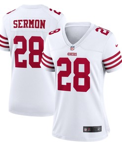 Trey Sermon San Francisco 49ers Womens Player Game Jersey - White Nfl