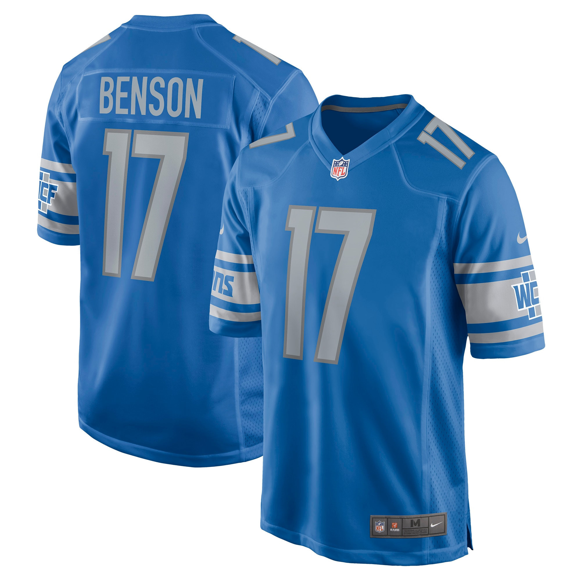 Trinity Benson Detroit Lions Game Jersey - Blue Nfl