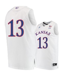 Tristan Enaruna 13 Kansas Jayhawks Basketball Men Jersey - White