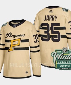 Tristan Jarry 35 Pittsburgh Penguins 2023 Winter Classic Cream Jersey