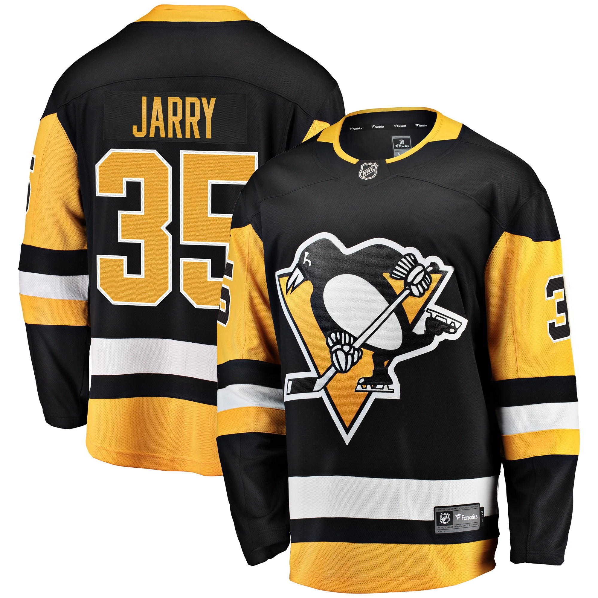 Tristan Jarry Pittsburgh Penguins Fanatics Branded Breakaway Player Jersey - Black Nhl