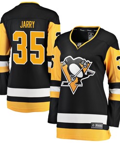 Tristan Jarry Pittsburgh Penguins Fanatics Branded Womens Premier Breakaway Player Jersey - Black Nhl