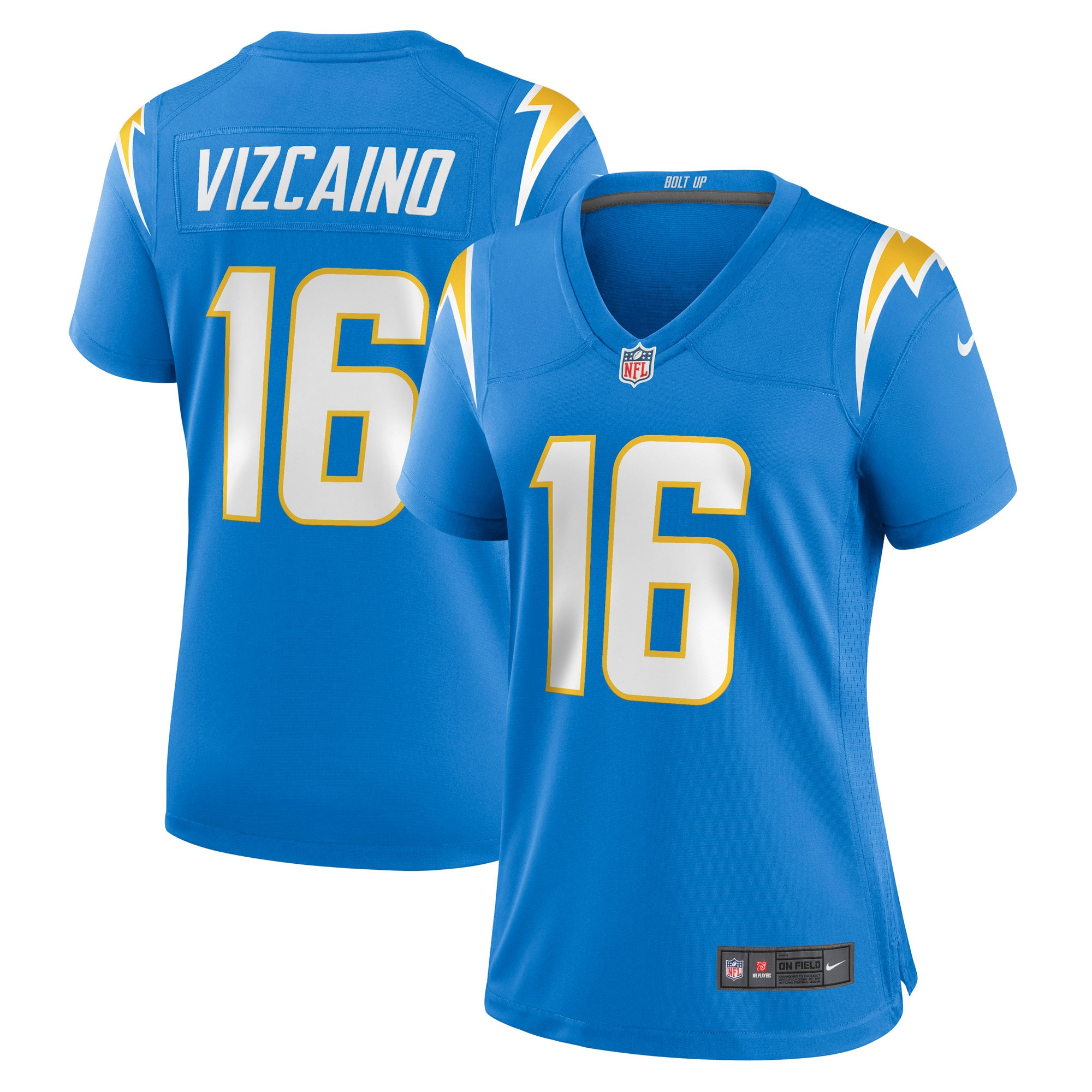 Tristan Vizcaino Los Angeles Chargers Womens Game Jersey - Powder Blue Nfl