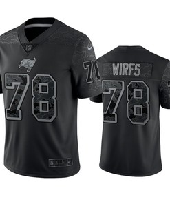 Tristan Wirfs 78 Tampa Bay Buccaneers Black Reflective Limited Jersey - Men