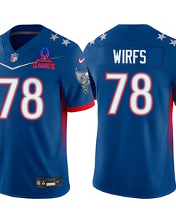 Tritan Wirfs 78 Buccaneers Pro Bowl 2023 Patch Men Jersey - Blue