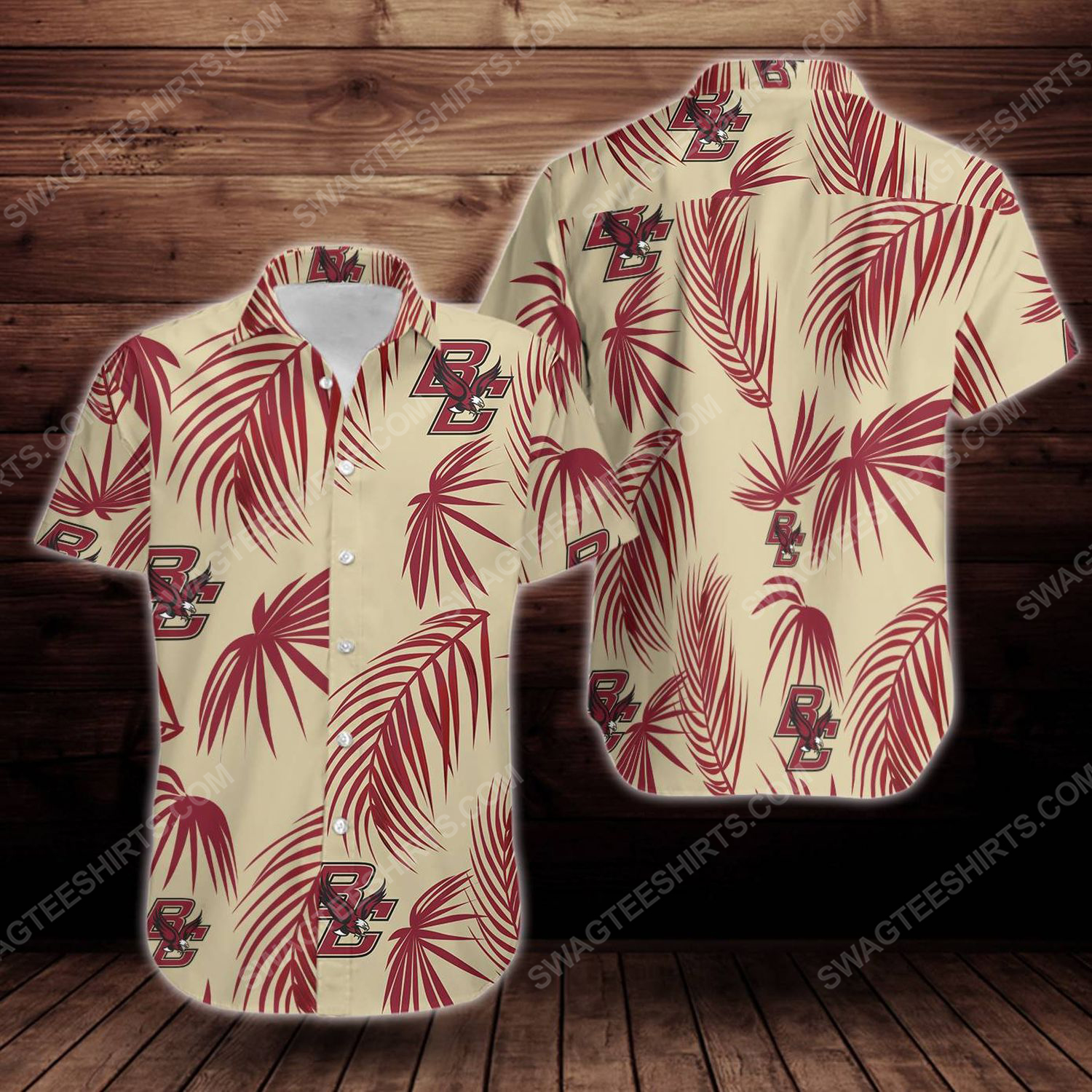 Tropical Boston College Eagles Hawaiian Shirt