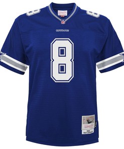Troy Aikman 8 Dallas Cowboys Mitchell & Ness Youth Retired Player Legacy Jersey - Navy