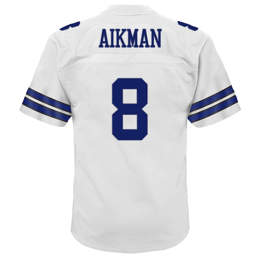 Troy Aikman 8 Dallas Cowboys Mitchell & Ness Youth Retired Player Legacy Jersey - White