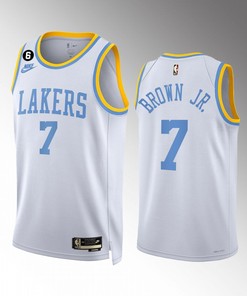 Troy Brown Jr. 7 2022-23 Los Angeles Lakers White Classic Edition Jersey