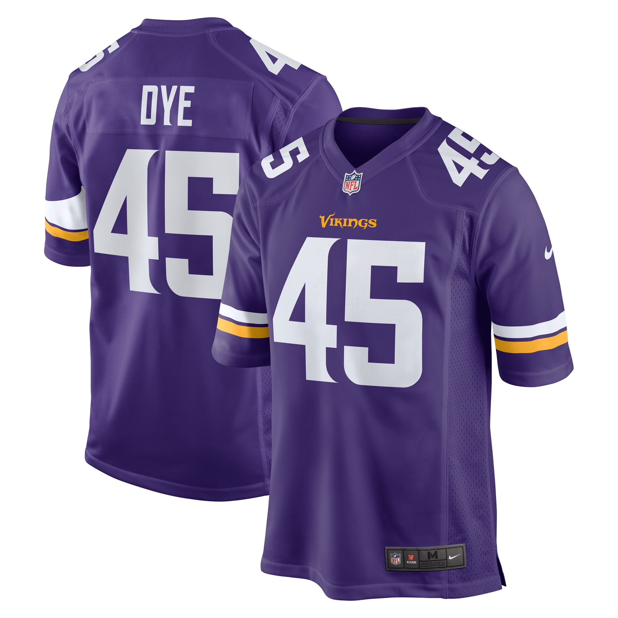 Troy Dye Minnesota Vikings Game Jersey - Purple Nfl