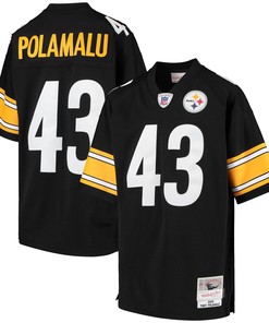 Troy Polamalu Pittsburgh Steelers Mitchell And Ness 2005 Gridiron Classics Retired Player Legacy Jersey Black Nfl