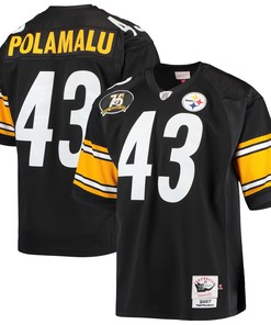 Troy Polamalu Pittsburgh Steelers Mitchell & Ness 2007 Authentic Retired Player Jersey - Black Nfl