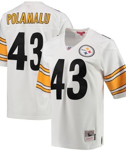 Troy Polamalu Pittsburgh Steelers Mitchell & Ness Womens 2005 Legacy Replica Team Jersey - White Nfl