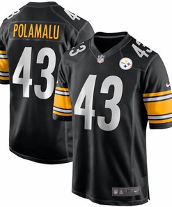 Troy Polamalu Pittsburgh Steelers Nike Game Retired Player Jersey - Black