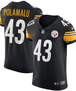 Troy Polamalu Pittsburgh Steelers Retired Player Elite Jersey - Black Nfl