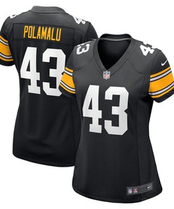Troy Polamalu Pittsburgh Steelers Womens Retired Player Jersey - Black Nfl