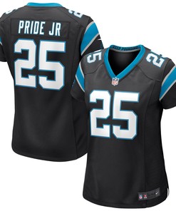Troy Pride Jr. Carolina Panthers Womens Game Jersey - Black Nfl