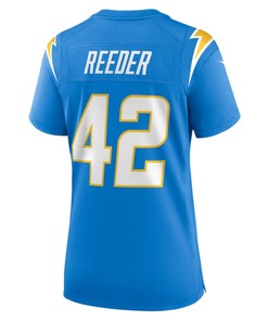 Troy Reeder 42 Los Angeles Chargers Women's Game Jersey - Powder Blue