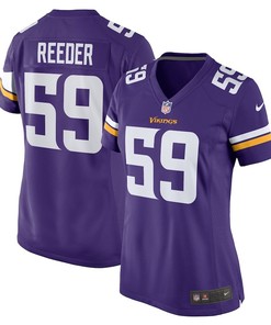 Troy Reeder 59 Minnesota Vikings Women's Game Jersey - Purple
