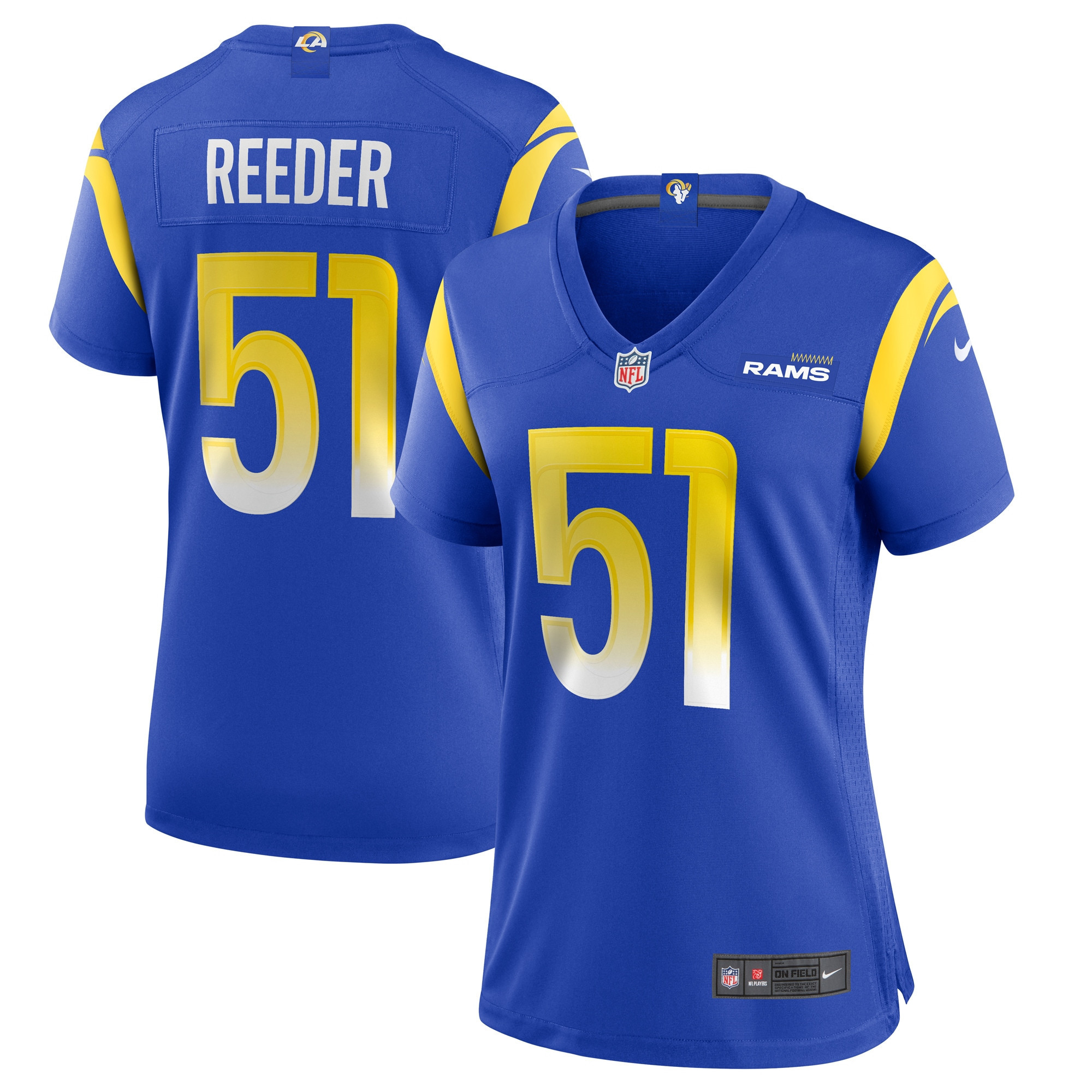 Troy Reeder Los Angeles Rams Womens Game Jersey - Royal Nfl