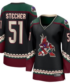 Troy Stecher Arizona Coyotes Fanatics Branded Womens Home Breakaway Player Jersey - Black Nhl