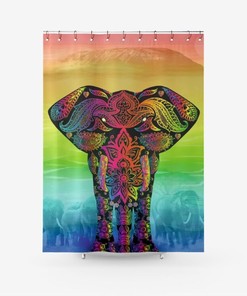 True Colours Textured Shower Curtain - Assassin Wear Bathroom Decor